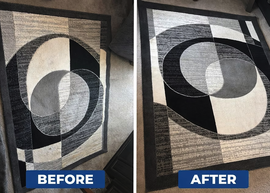 Rug Cleaning before and after